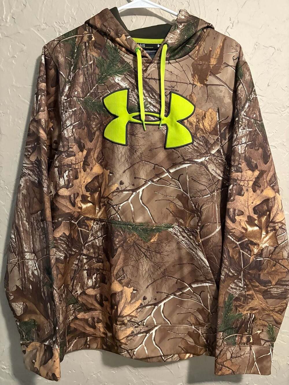 Under Armour Realtree Xtra Camo Big Logo Hoodie Size Large